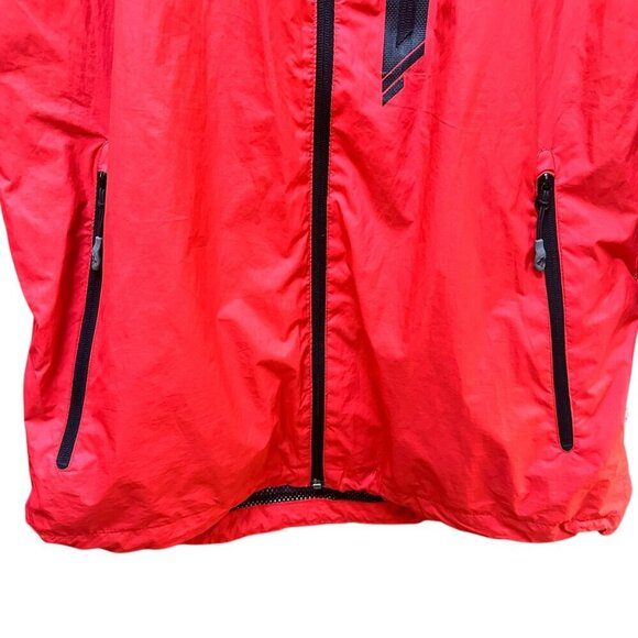 Kilpi Osvaldo Ski Jacket Mens Red &‎ Black Hooded Hook & Loop Closure Cuffs Sz M - Picture 2 of 10
